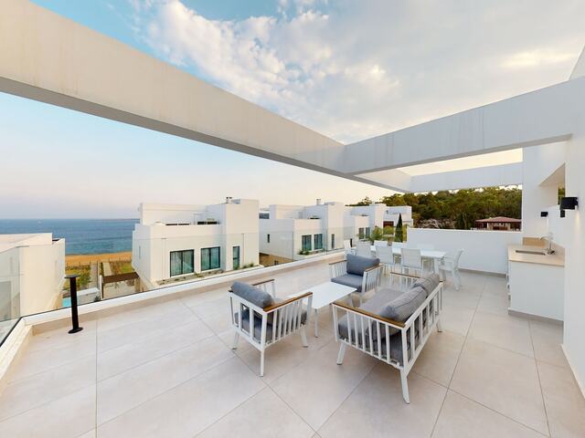фото Sanders Konnos Bay Erato - Beautiful 4-Bdr Villa With Side Sea View изображение №6
